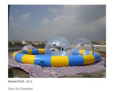 China Inflatable pool / inflatable water pool / giant round pool with water ball for sale