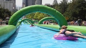 China new 1000ft slip n slide inflatable slide the city for sale