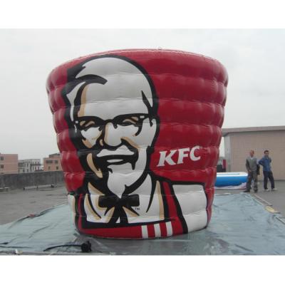 China inflatable advertising model kfc bucket replica for sale