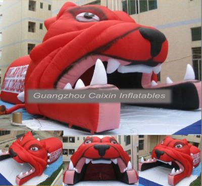 China BLue color inflatable helmet tunnel school rugby sports with customized logo for sale