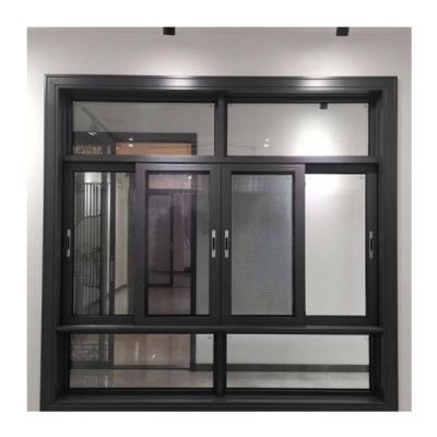 China CBMmart Modern Aluminum Stained Glass Window with Mosquito Net for sale