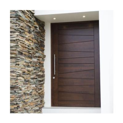 China CBMMART Modern Design House Entrance Large Size Waterproof Solid Wood Entrance Front Doors for sale