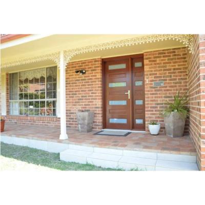 China CBMMART Door Low Price Modern Solid Wood Entry Wood Door Simple Design for sale