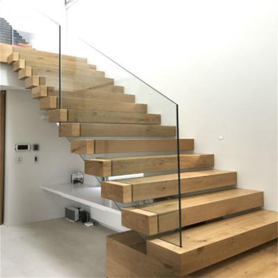 China Modern Luxury Indoor Steel Stringer Floating Staircase Steel Stairs from CBMmart for sale