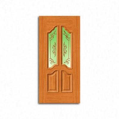 China Exterior Wooden Swing 48 Inch Carving Head Double Doors for sale