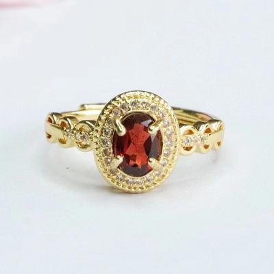 China CLASSIC Natural wine red garnet ring Z1Z28-052 for sale