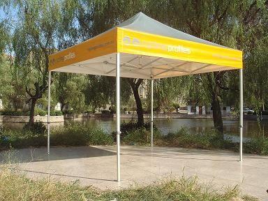 China Durable Polyester Folding Canopy Tent , Cover Food Quik Shade Instant Canopy for sale