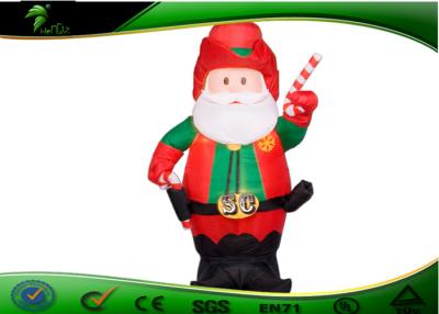 China Durable Inflatable Holiday Decorations Red Christmas Party Cartoons With Standard Blower for sale