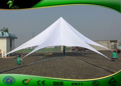 China Fire Retardant White Star Shaped Shade Tent Canopy Diameter 16m With CE for sale