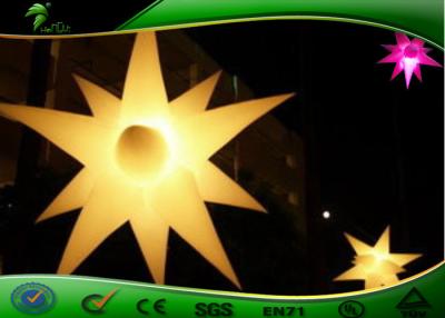 China Pretty Color Changing Star lnflatable Lighting Decoration For Stage for sale