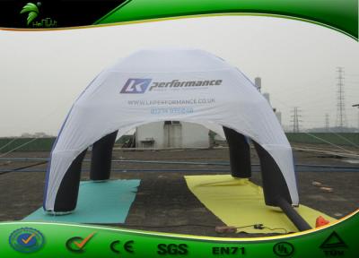 China 4 Legs Inflatable Air Tent , Blue Advertising Inflatable Dome Tent for sale