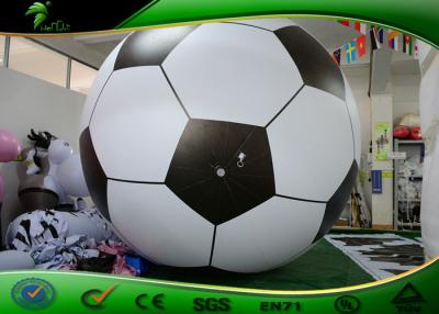 China Custom Inflatable Football Soccer Items Design White And Black for sale