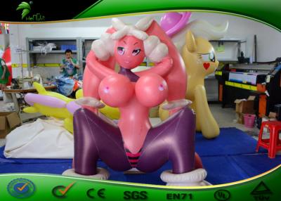 China Historieta inflable atractiva roja inflable modificada para requisitos particulares de la muchacha/de la muñeca del conejito del sexo en venta