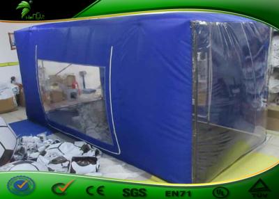 China 4m Blue Outdoor Camping Folding Canopy Tent Fashion Wind Resistant For Advertising for sale