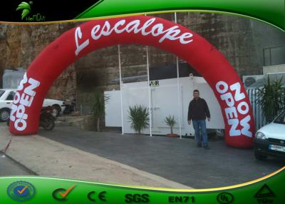 China Red Color Advertising Inflatable Arches / Finish Line Entrance Arch With Logo Printing for sale