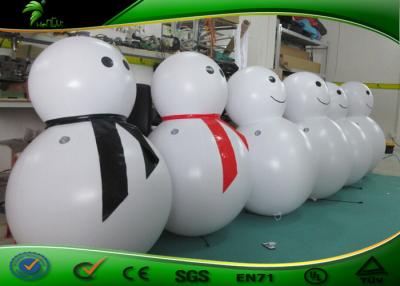 China 1M High Inflatable Holiday Decorations Christams Outdoor PVC Snowman Decoration Light for sale