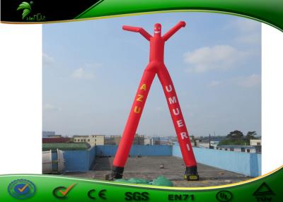 China Giant 2 Legs Inflatable Air Dancers / Red Inflatable Wave Man Sky Dancer For Outdoor for sale