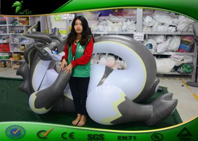 China PVC 2.5M high Inflatable Cartoon Characters Grey Sex Dragon With SPH Hole for sale