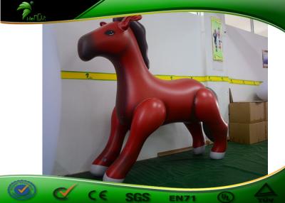 China Durable 0.4MM PVC Inflatable Cartoon Characters Horse Animal Toy 3 Years Warranty for sale