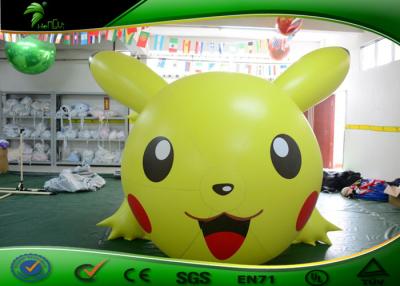 China Los personajes de dibujos animados inflables Pokemon precioso de Pikachu los 3.5M figuran de largo la aprobación del CE en venta