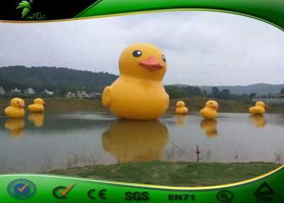 China Giant Yellow Duck Inflatable Cartoon Characters Attractive Buoy Duck Promotion for sale