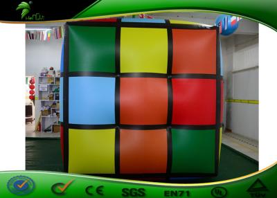 China 2M - 15M Advertising Inflatable Cube Balloon For Flying / Hanging EN14960 Approval for sale