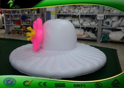 Chine Forme du chapeau gonflable adaptée aux besoins du client de PVC/type gonflable modèle de chapeau avec la fleur à vendre à vendre