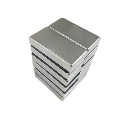 China Industrial Super Strong Neodymium Rectangular Magnets Block NdFeB Bar Permanent Neodymium Magnets N52 for sale