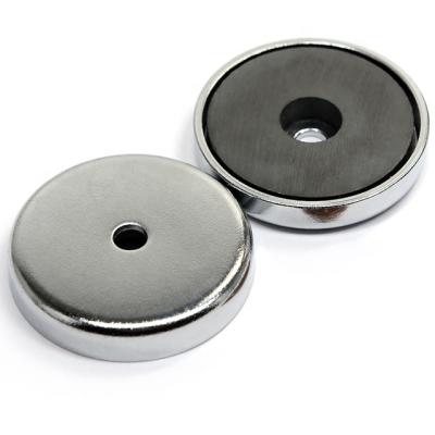 China Industrial Magnet Rare Earth Permanent Round Magnet With Countersunk Hole for sale