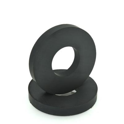 China Speaker Magnet Ring Permanent Magnet Black Ferrite Core for sale