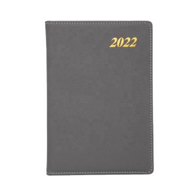 China Wholesale 2022 Leather Hardcover Diary Printing Weekly Recycled Erasable Planner Calendar A5 Business Softcover Journal With Foil Logo for sale