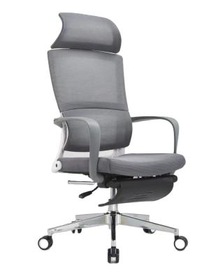 China High quality manager white frame office chair for boss office chair with footrest for sale