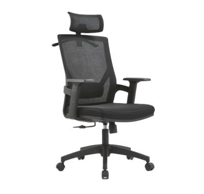 China Modern high back executive chair best ergonomic mesh office chair with headrest for sale