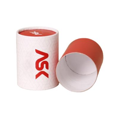 China Direct Materials Factory Recycled Cylinder Paper Packaging Box Around Storage Wholesale Empty Custom Printed Recyclable Tube Box Package for sale