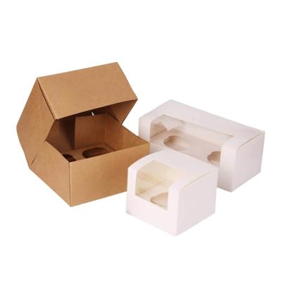 China Factory Direct Recycled Empty Paper Storage Cupcake Bakery Boxes Bakery Materials Boxes Direct High Quality Recyclable Cardboard Packaging for sale