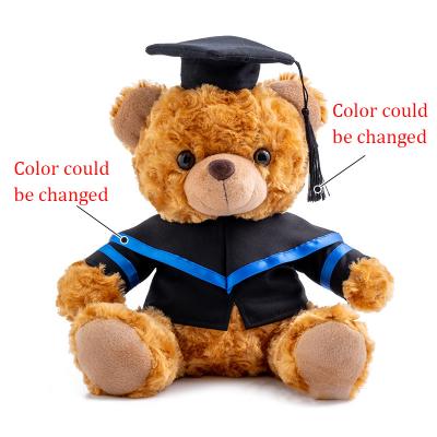 China Plush Congratulations Teddy Bear Small Names Ideas Quotes Soft Plush Toys Making Foot Stuff Wholesale Animal Graduation 2022 for sale