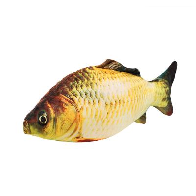 China Soft plushies plushies stuff toy simulation plush custom fish cat toy interactive pillow plush for sale