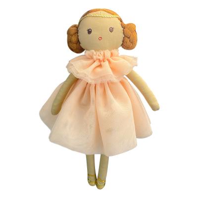 China Amazon Best Selling Princess Plush Dress Ballerina Rag Doll Fashion Girl Handmade African American Stuffed Soft Toy New Design for sale