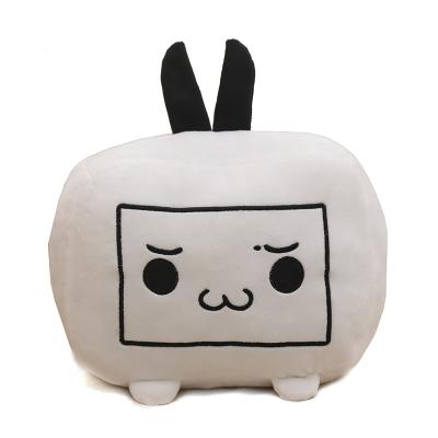 China White Custom Decor Plush Soft Toy Box Tiles Plush Box Toy TV Soft Toys For Sale for sale