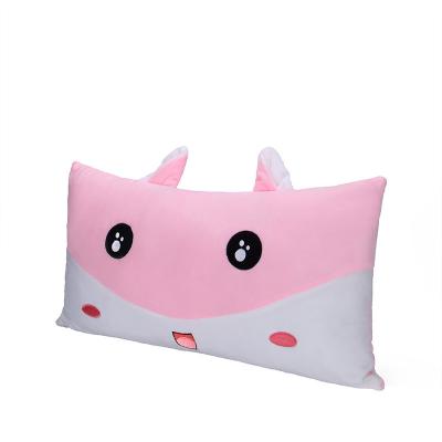 China Cheap Price Soft Yellow Pink Rectangular Plush Toy Dog Rabbit Long Pillow Home Deco Plush Decorative Toys for sale