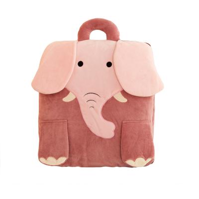 China High Quality Soft Stuffed Plush Pillow Portable Elephant Elephant Fashion Toy Soft Stuffed Animal Toy With Inside Covering for sale