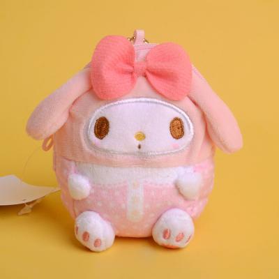 China Soft Plush Melody Cat Bag Custom Anime Kawaii Mini Animal Stuffed Crossbody Wallet Toy Kid Kuromi Cinnamoroll Invent Purse Soft Toys for sale