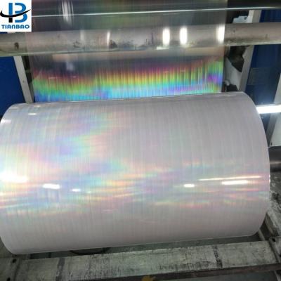 China Soft PET Film Transparent Holographic Cold Lamination Film for Professional Finishing for sale