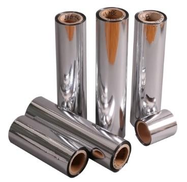 China Packge 20 mic 25 mic width Customized Silver Aluminum Metalized CPP Film Roll for Food Packaging for sale