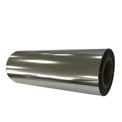 China Silver Aluminized Metalized PET Film for Food Packaging 20mic Thickness for sale