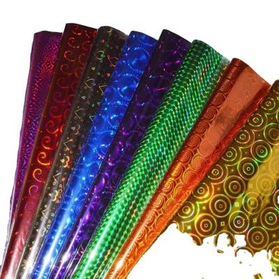 China 100mm-1800mm Width Bopp Holographic Colored Film in Many Color and Design Variations for sale