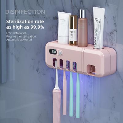 China UV Light Disinfect Good Price 99.9% Automatic Toothbrush Disinfection Toothbrush With UV-Disinfection Filling Base for sale