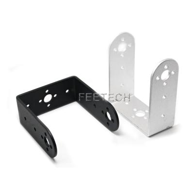 China Radio Control Toy Aluminum U Shape Servo Bracket For Robot Arms And Legs FK-US-003 for sale