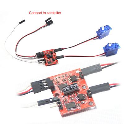 China Radio Control Toy 2-Channel Servo Motor Control Driver Board For eArduino Small Robot Project for sale