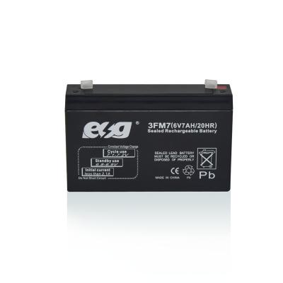 China Toys Brand New ESG 12 Voltage 7AH Rechargeable Industrial Valve-regulated Lead Acid Battery for sale